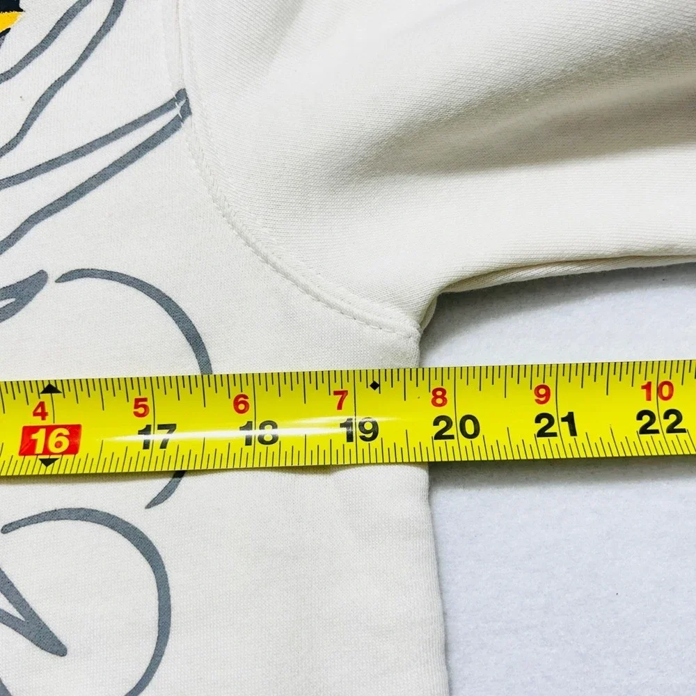 Ed Hardy Men's Ivory Pullover Hooded Sweatshirt Sz Small Tattoo Eagle Hearts NWT